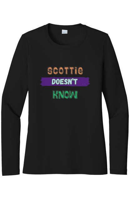 Womens "Scottie Doesn't Know" UV LS Tee