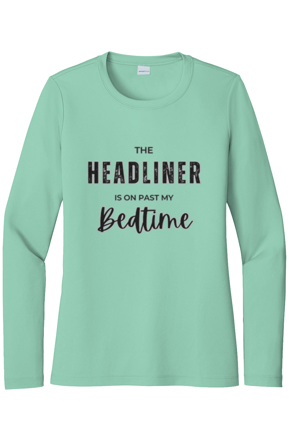 Womens "Headliner Past Bedtime: UV LS Tee