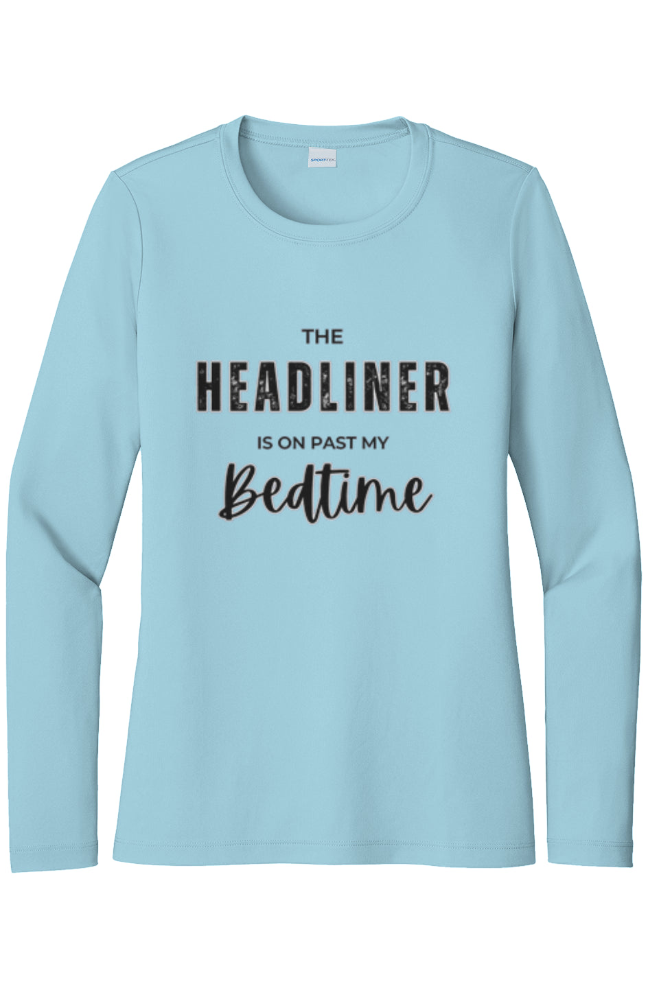 Womens "Headliner Past Bedtime: UV LS Tee