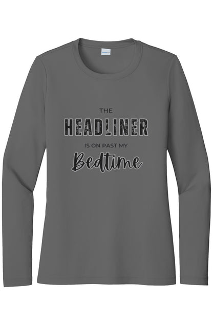 Womens "Headliner Past Bedtime: UV LS Tee