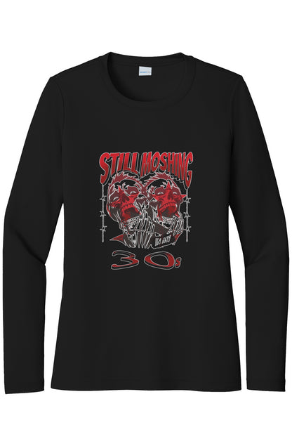 Womens "Still Moshing in my 30s" UV LS Tee