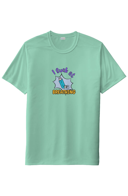 Unisex "Suck at Breathing" UV Short Sleeve