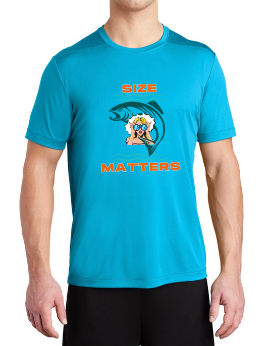 Mens "Size Matters" Fishing UV Short Sleeve